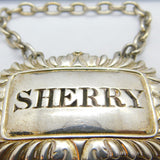 Georgian Sterling Silver Sherry Decanter Label Antique 1816 London George III