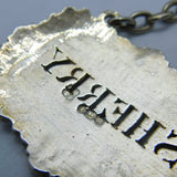 Georgian Sterling Silver Sherry Decanter Label Antique 1816 London George III