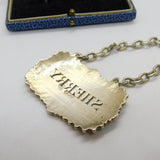 Georgian Sterling Silver Sherry Decanter Label Antique 1816 London George III