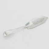 George IV Sterling Silver Fiddle Pattern Fish Slice Antique 1823 London