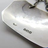 Georgian Sterling Silver Bright Cut Whisky Decanter Label Antique 1819 London