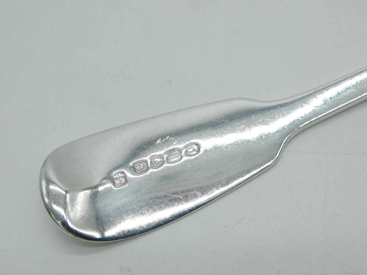 George IV Sterling Silver Fiddle Pattern Fish Slice Antique 1823 London