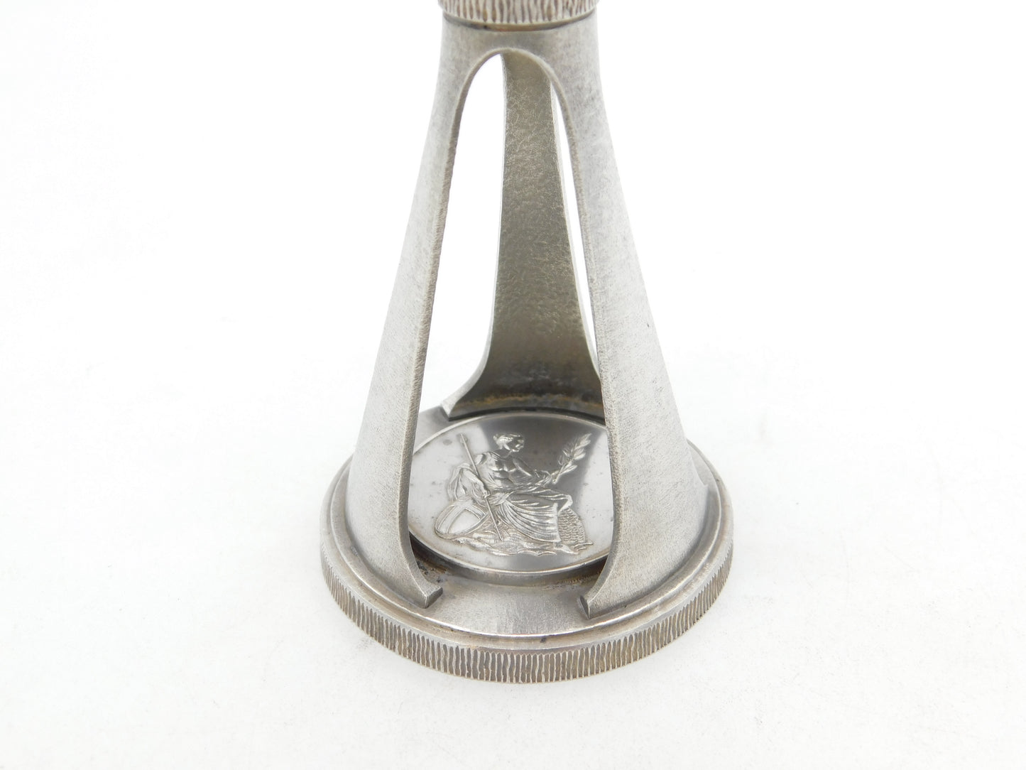 Christopher Lawrence Sterling Silver Modernist Candlestick Vintage 1986 London
