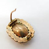 William IV 18ct Yellow Gold, Rock Crystal & Pearl Mourning Brooch Antique 1835
