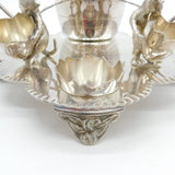 Victorian Novelty Silver Plated Large Boiled Egg Serving Set Antique c1890