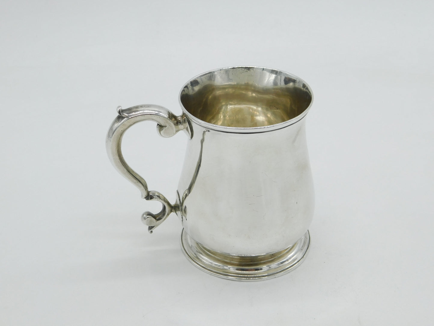 George II Sterling Silver Christening Mug Tankard Antique 1747 London