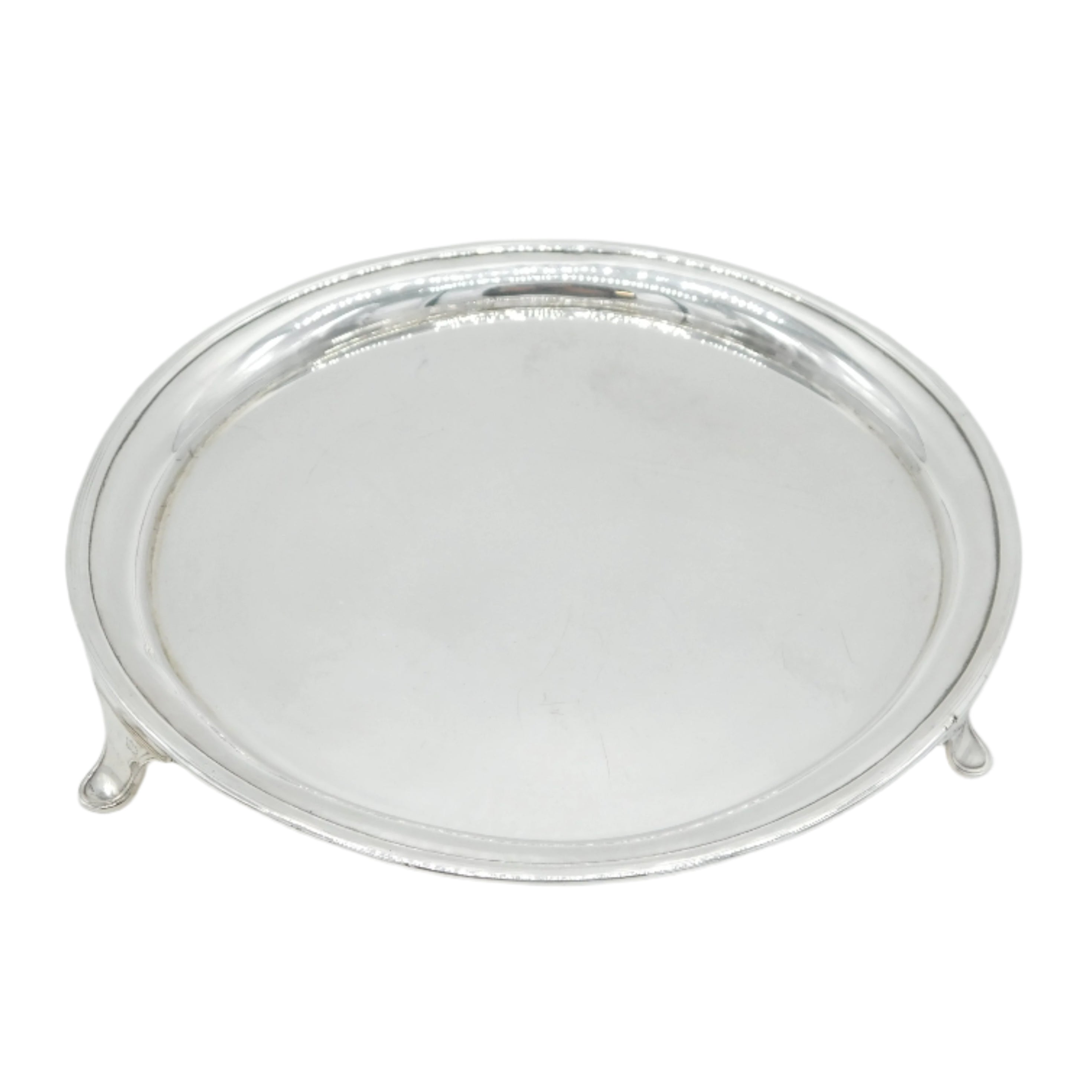Antique Silver Georgian Salver Dish