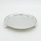 George III Sterling Silver Small Circular Salver Dish Antique 1796 Sheffield