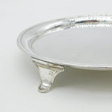George III Sterling Silver Small Circular Salver Dish Antique 1796 Sheffield