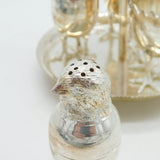 Silver Plated Novelty Boiled Egg Breakfast Set Antique c1930 Art Deco