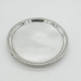 George III Sterling Silver Heraldic Crested Salver Dish Antique 1785 London