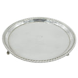 Antique Georgian Silver Salver Dish