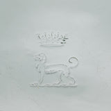 George III Sterling Silver Heraldic Crested Salver Dish Antique 1785 London