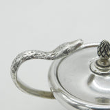 Victorian Novelty Snake Handle Sterling Silver Table Lighter Antique 1900 London