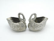 Victorian Novelty Silver Plated Swan Form Sweet Treat Bowls Antique c1880