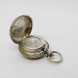 Edwardian Sterling Silver Floral Sovereign Case Fob Antique 1905 Birmingham