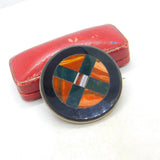 Victorian Scottish Sterling Silver, Red Banded Agate & Onyx Antique c1860