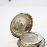 Edwardian Sterling Silver Floral Sovereign Case Fob Antique 1905 Birmingham