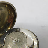 Edwardian Sterling Silver Floral Sovereign Case Fob Antique 1905 Birmingham