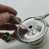 Victorian Novelty Snake Handle Sterling Silver Table Lighter Antique 1900 London