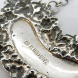 William IV Sterling Silver Hollands Gin Vine Pattern Decanter Label Antique 1835 Birmingham