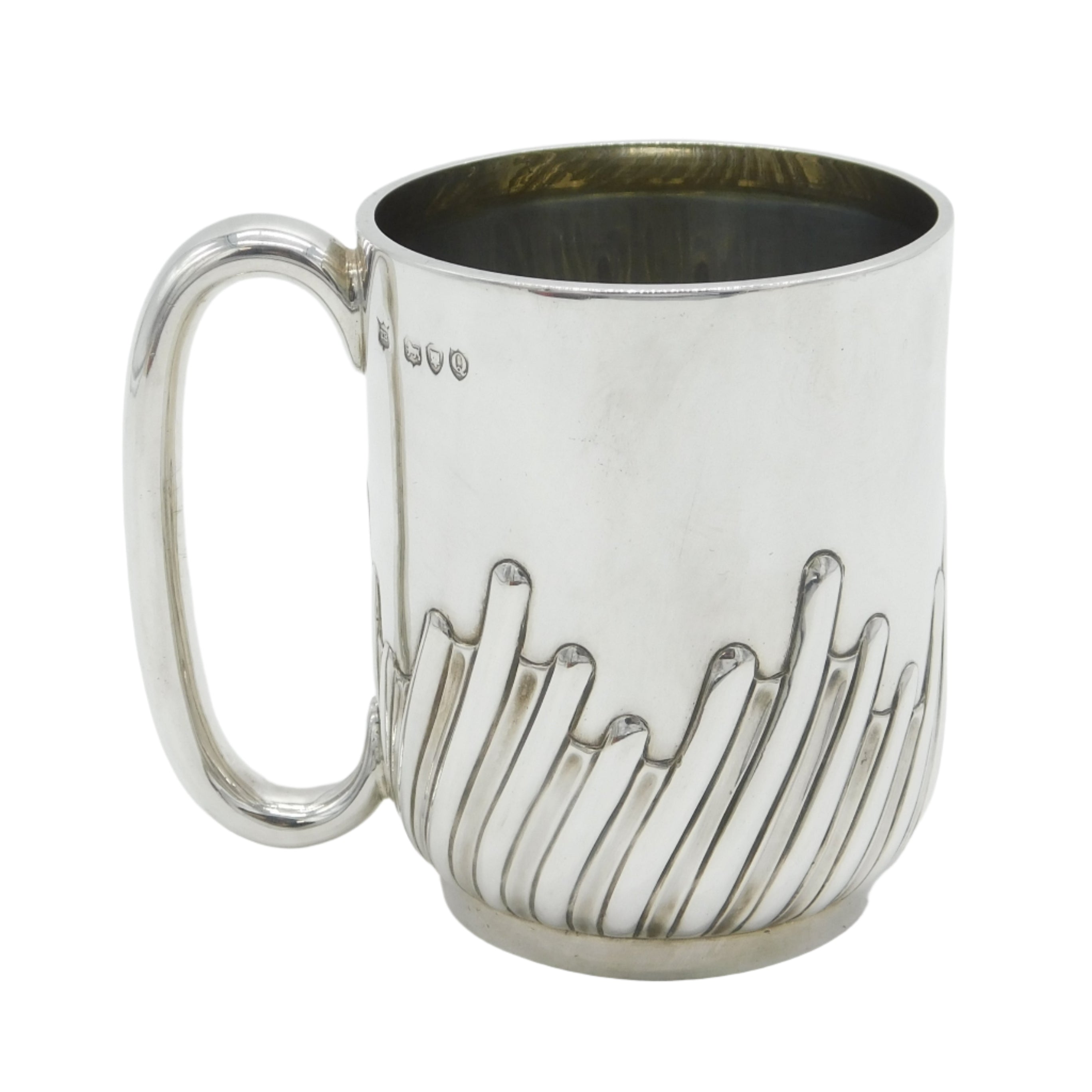 Antique Silver Christening Mug Victorian