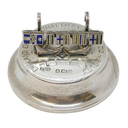 Admiral Lord Nelson Sterling Silver Enamel Sailing Flags Menu Holder Antique 1905 Birmingham