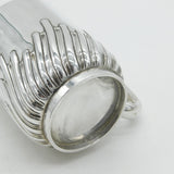 Victorian Sterling Silver Fluted Pattern Christening Mug Antique 1891 London