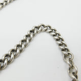 Victorian Sterling Silver Double Albert Graduating Watch Chain 1873 London 24"