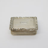 George IV Sterling Silver Vinaigrette Antique 1826 Birmingham William Simpson