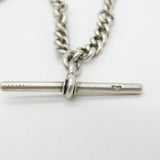 Victorian Sterling Silver Double Albert Graduating Watch Chain 1873 London 24"