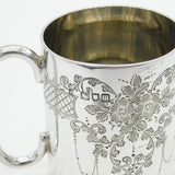 Edwardian Sterling Silver Masonic Interest Presentation Mug Antique 1907 London
