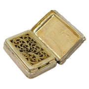George IV Sterling Silver Vinaigrette Antique 1826 Birmingham William Simpson