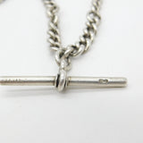 Victorian Sterling Silver Double Albert Graduating Watch Chain 1873 London 24"