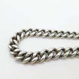 Victorian Sterling Silver Double Albert Graduating Watch Chain 1873 London 24"