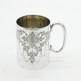 Edwardian Sterling Silver Masonic Interest Presentation Mug Antique 1907 London