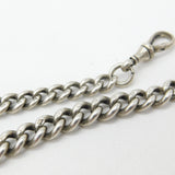 Victorian Sterling Silver Double Albert Graduating Watch Chain 1873 London 24"