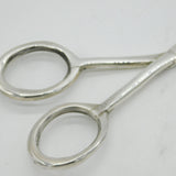 Sterling Silver Novelty Large Scissors Vintage Birmingham c1990 Geoffrey Mansell