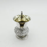 Victorian Sterling Silver Snake Handle Floral Cream Jug Antique 1839 London