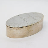 Early-Georgian Sterling Silver Oval Form Hinged Snuff Box Antique c1740