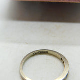 18ct White Gold Sapphire & Diamond Half-Eternity Ring Antique c1920 Art Deco