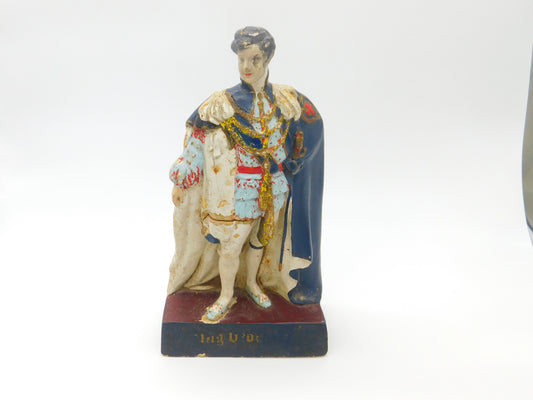 Regency King George IV Large Resin-Style Model Figure Antique c1820