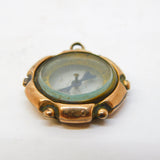 Edwardian 9ct Rose Gold Travellers Compass Pendant Fob Antique c1910