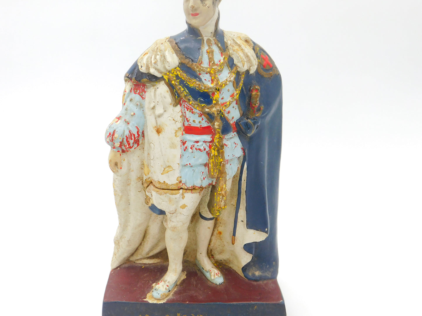 Regency King George IV Large Resin-Style Model Figure Antique c1820