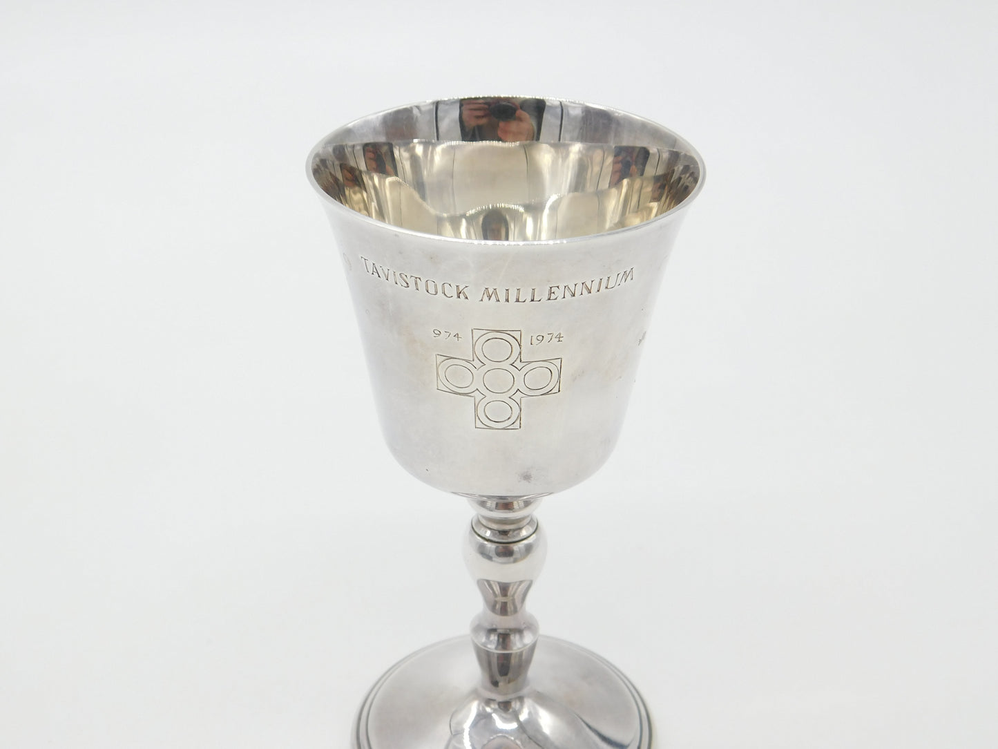 Sterling Silver 'Tavistock Millennium' Chalice Goblet Vintage 1974 Sheffield