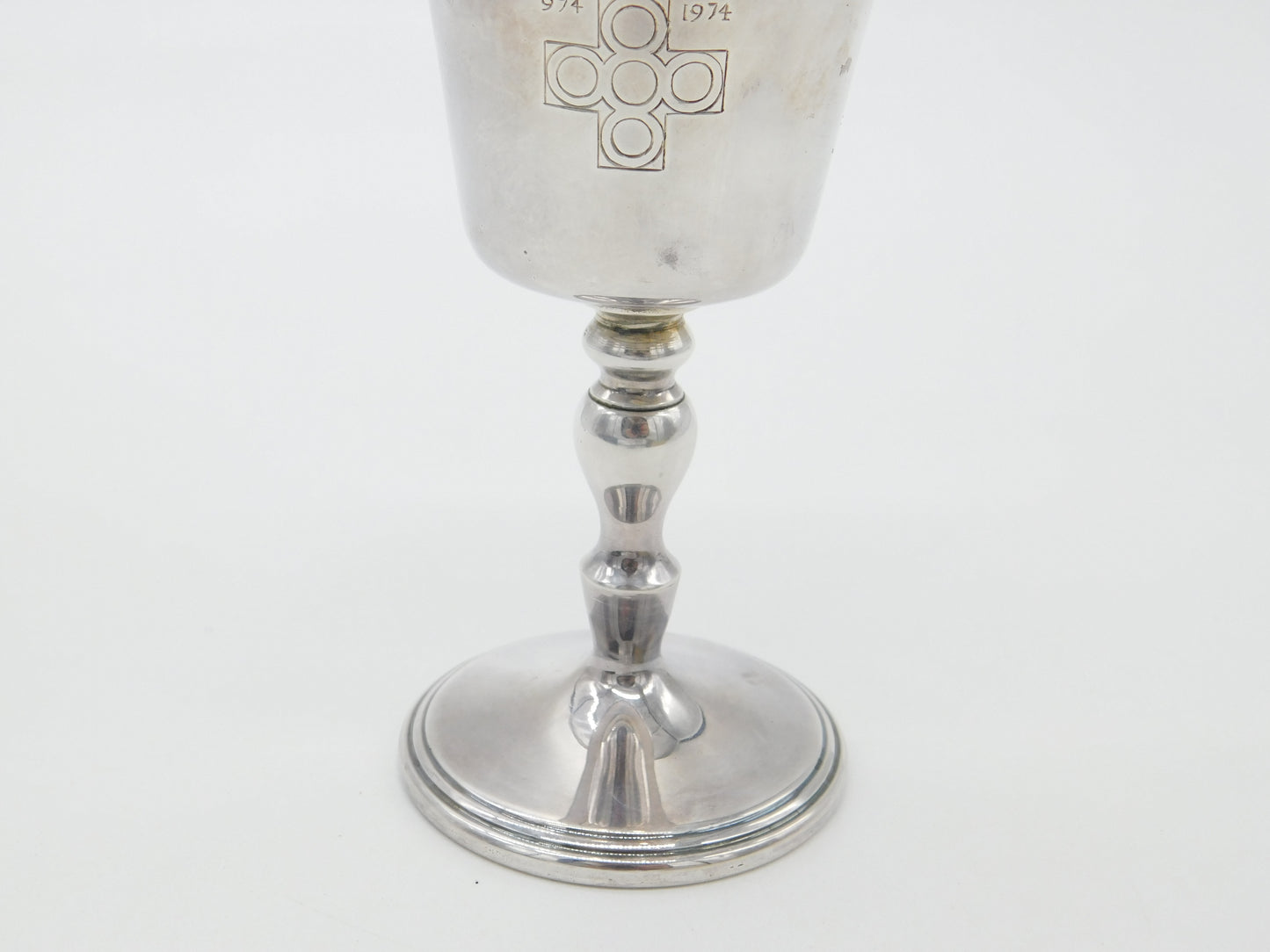 Sterling Silver 'Tavistock Millennium' Chalice Goblet Vintage 1974 Sheffield