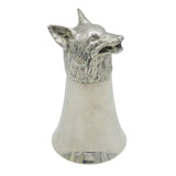 Cast Sterling Silver Fox Mask Stirrup Cup Vintage 1978 Birmingham William Comyns