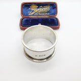 Victorian Sterling Silver 'Grace' Name Napkin Ring 1901 Birmingham Antique