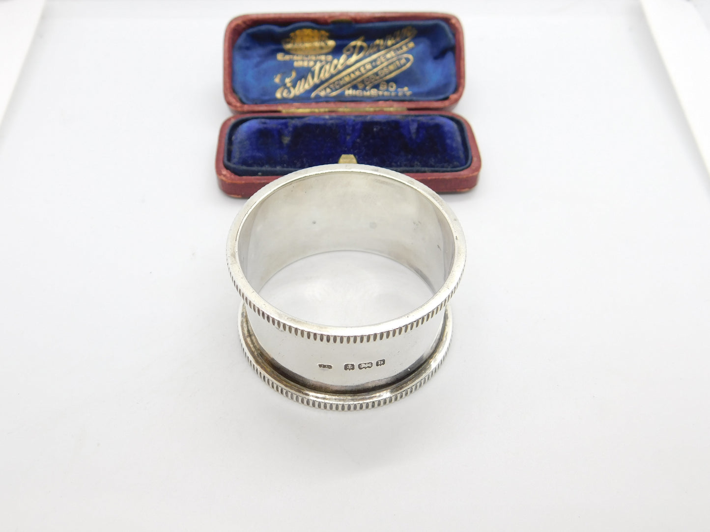 Victorian Sterling Silver 'Grace' Name Napkin Ring 1901 Birmingham Antique