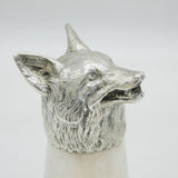 Cast Sterling Silver Fox Mask Stirrup Cup Vintage 1978 Birmingham William Comyns